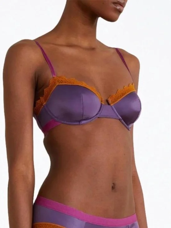 Dora Larsen x Free People Aralie underwire bra in Dark Purple 34C EUC 149 - Picture 2 of 7